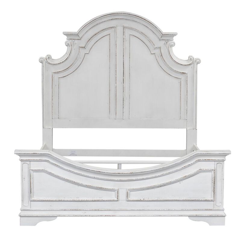 Liberty Furniture Magnolia Manor Queen Panel Bed in Antique White image number 0