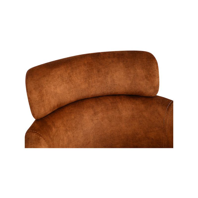 Meridian Furniture Yara Cognac Velvet Dining Chair, Set of 2