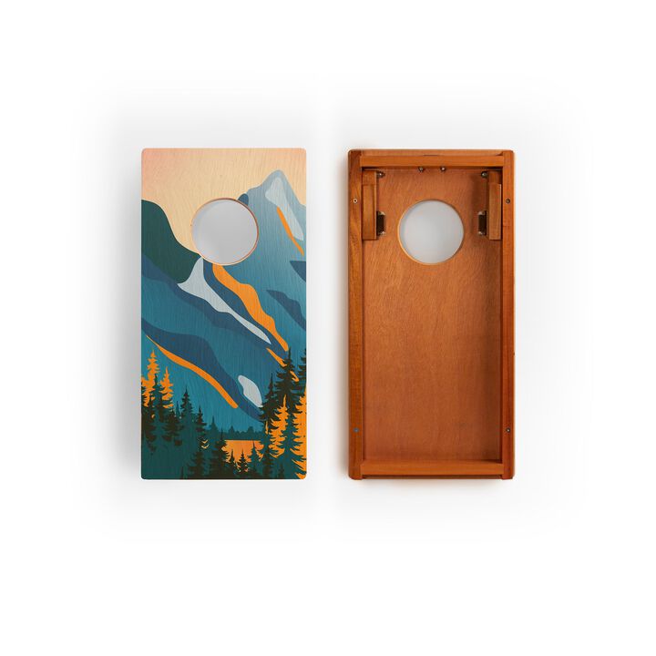 1ft x 2ft Graphic Wood Travel Cornhole Set | National Parks Inspired Collection
