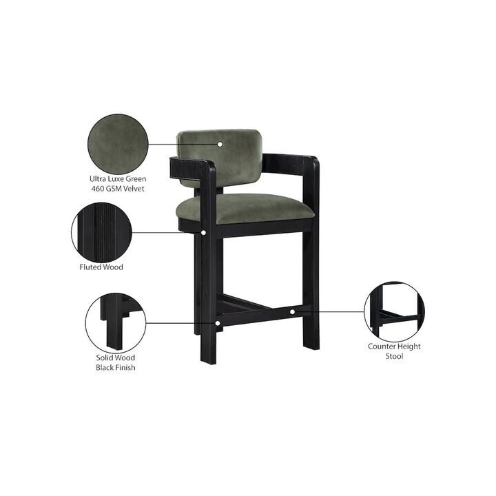 Meridian Furniture Sacha Velvet Stool