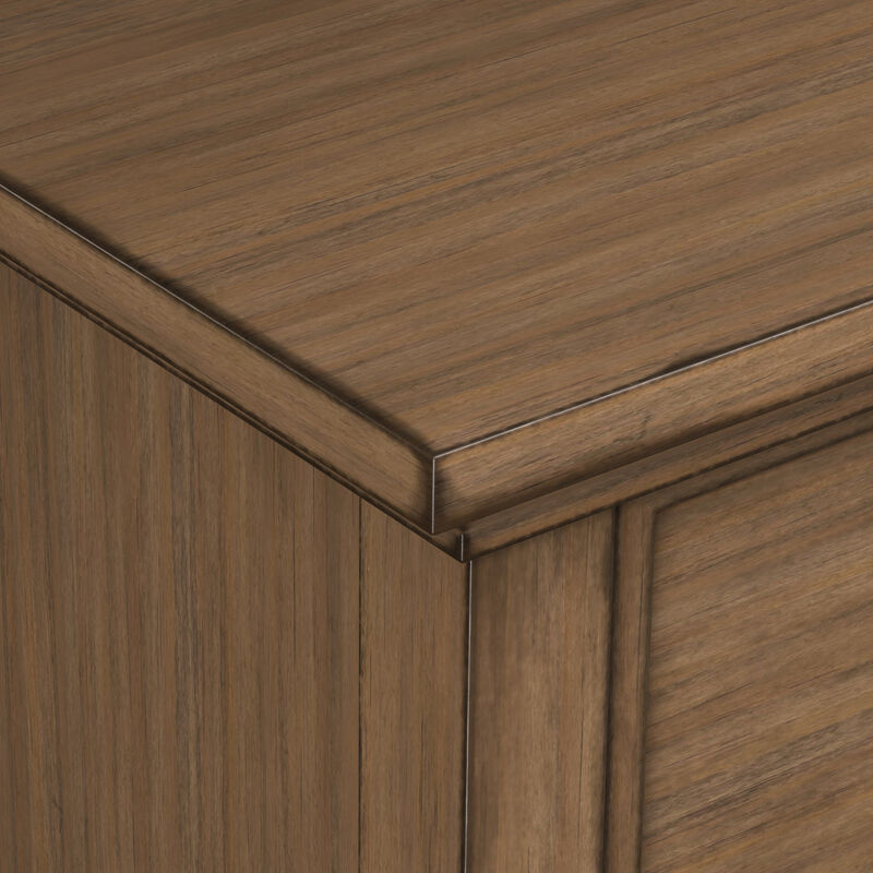 Redmond SOLID WOOD 39 inch Wide Transitional Medium Storage Cabinet in Rustic Natural Aged Brown image number 7