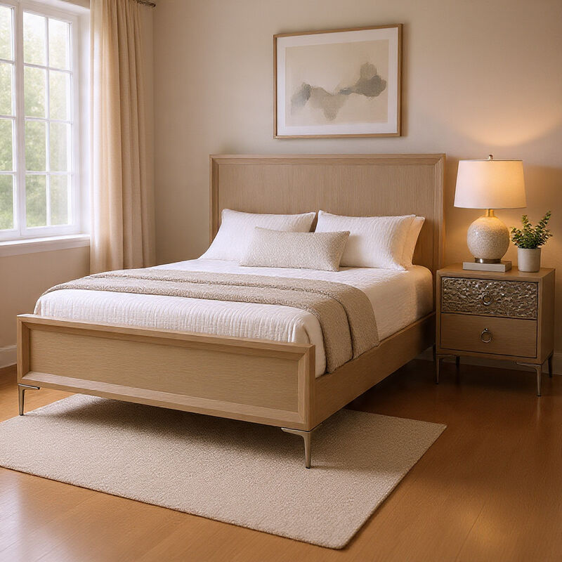 Bedroom Set, Wood, 2 Piece Set with Nightstand image number 1