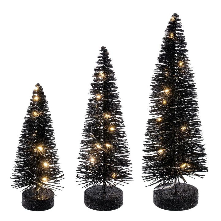 Black Bottle Brush Clear Lts