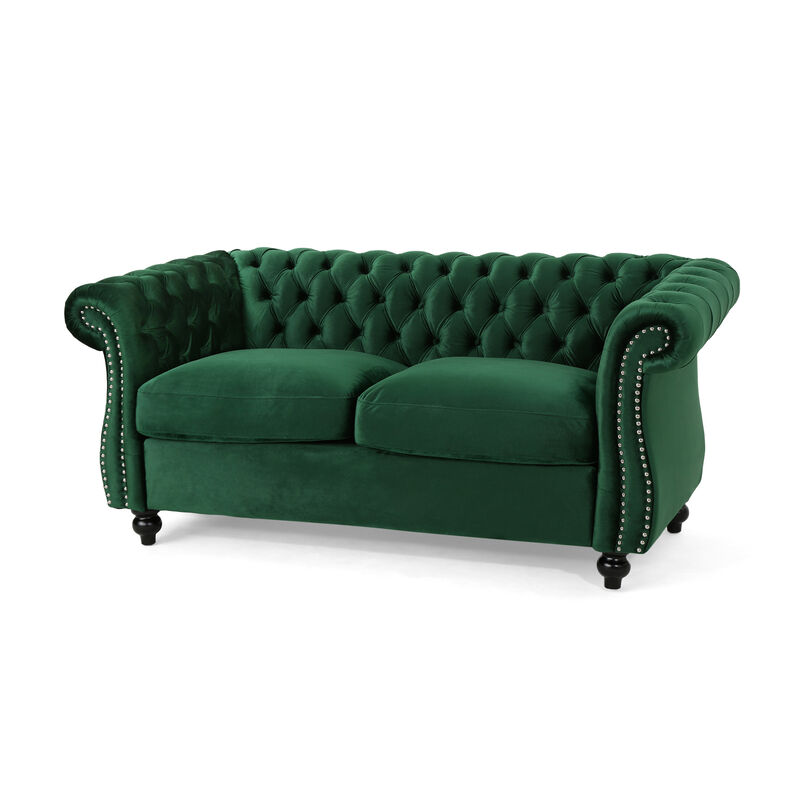 Merax Traditional Chesterfield Loveseat Sofa