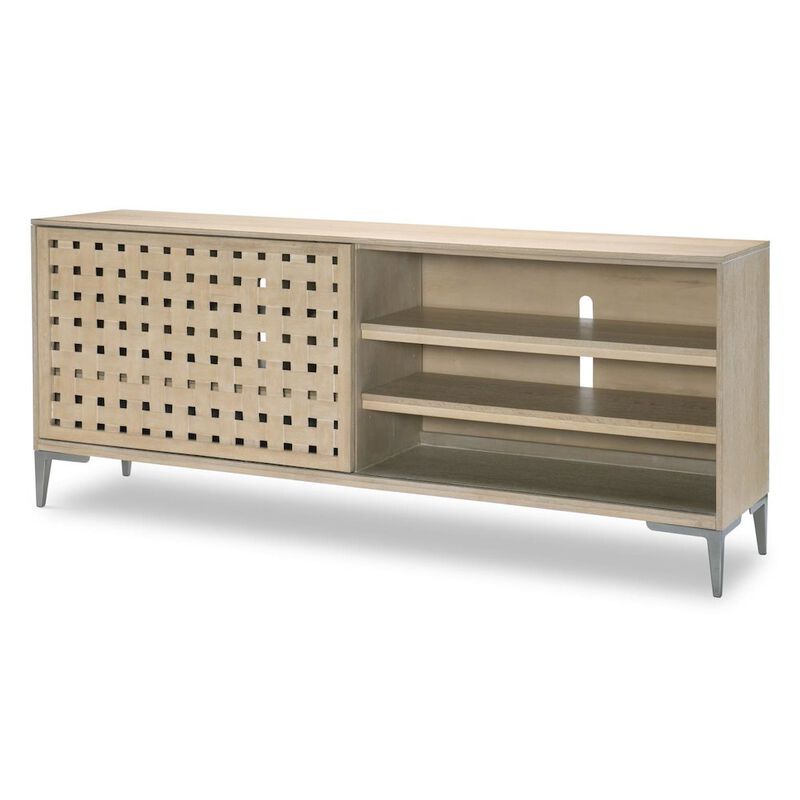 Legacy Classic Entertainment Console with Sliding Door and Adjustable Shelves - Wire Management