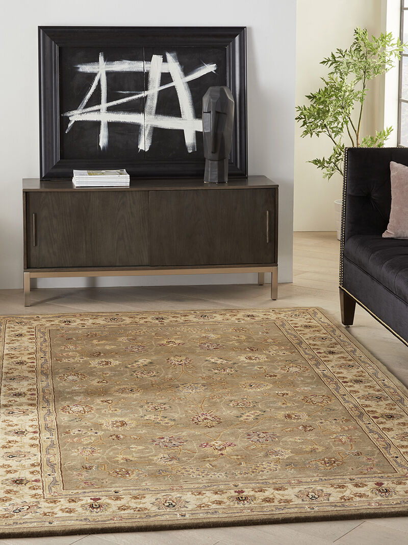 Nourison 2000 2003 Olive 5'6" x 8'6" Rug image number 7