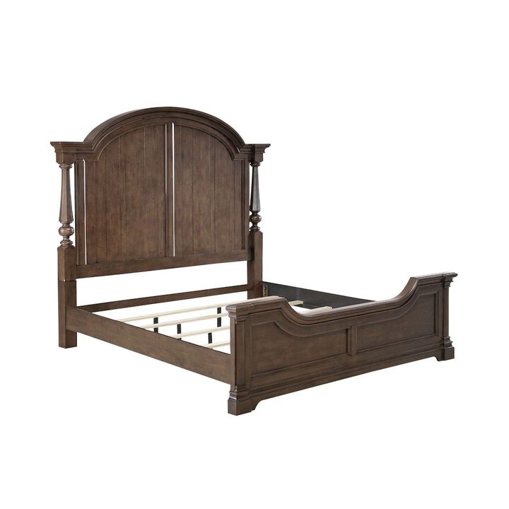 Liberty Furniture Arden Road California King Poster Bed Frame - Satin Cherry