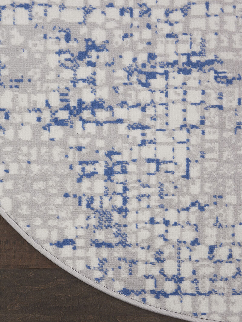 Whimsicle WHS07 Gray/Blue 8'4" x 11'6" Rug