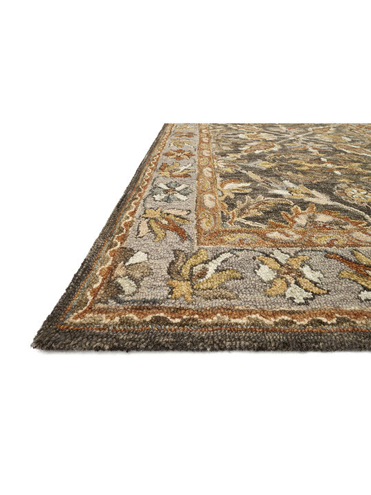 Victoria VK06 Dk Taupe/Grey 3'6" x 5'6" Rug