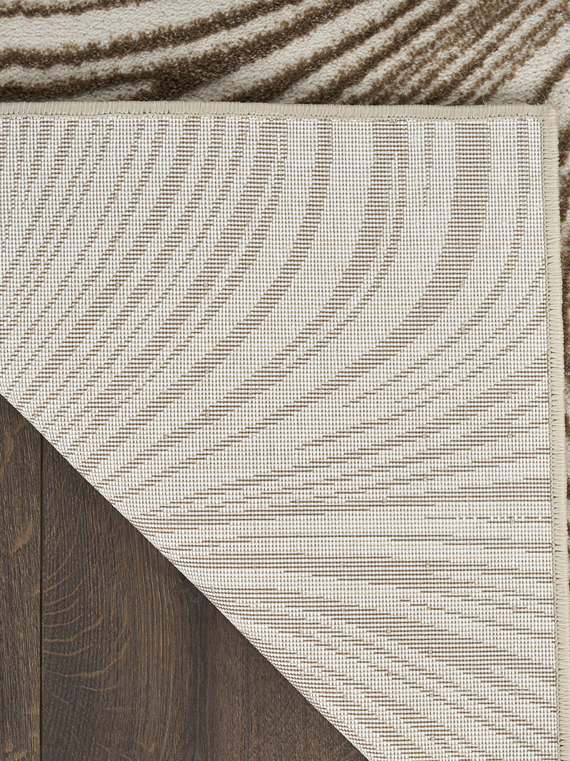 Central Park West CEP02 Beige/Brown 2'2" x 7'6 Rug image number 1