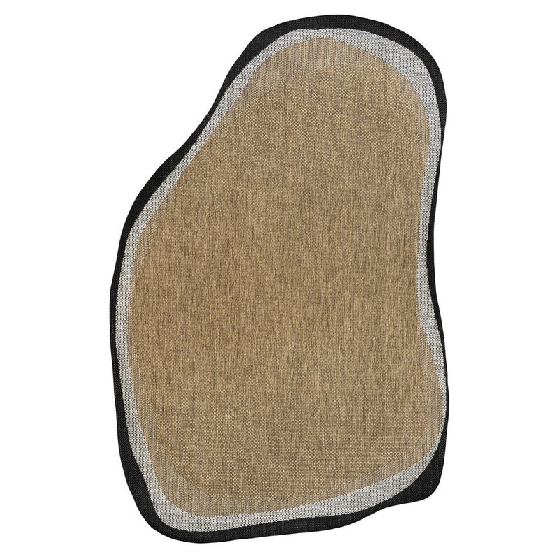 Wyatt Modern Rustic Abstract Indoor/Outdoor Shaped Area Rug