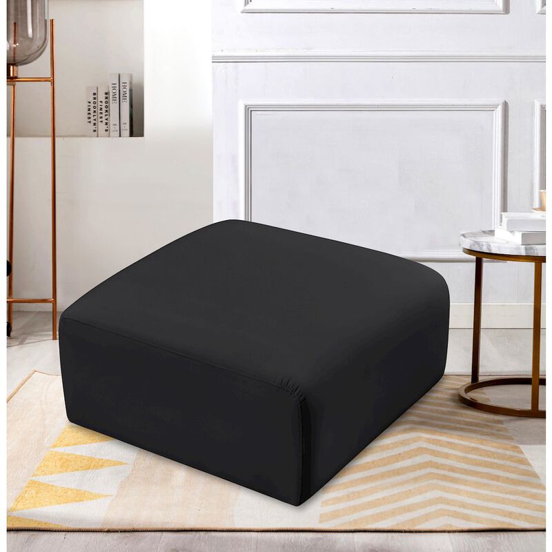 Meridian Furniture Arc Vegan Leather Ottoman