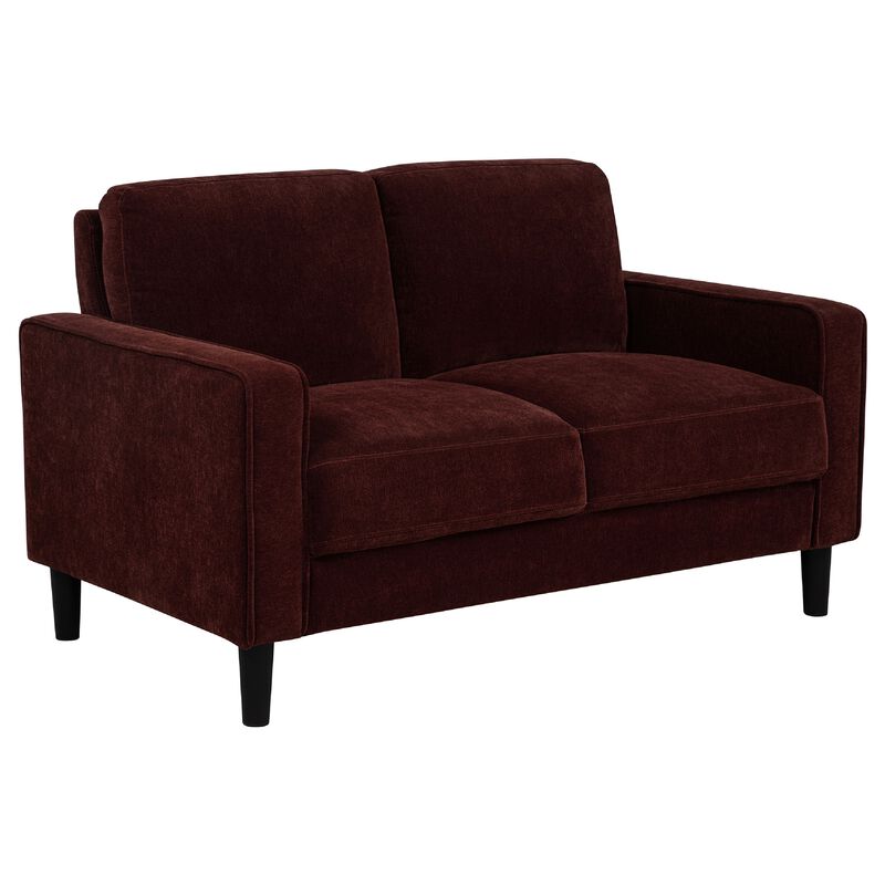 Rumi Loveseat, Track Arms w Piping, Foam Fill Upholstery image number 2