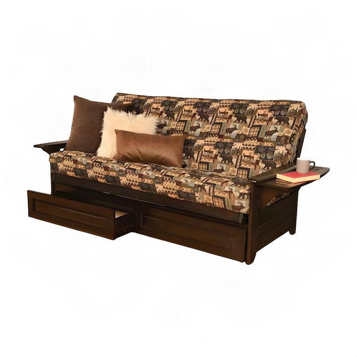 KODIAK Phoenix Frame-Espresso Finish-Mattress-Storage Drawers