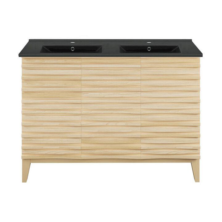 Cascade 48 in. Bathroom Vanity with 3-Hole Ceramic Sink Top