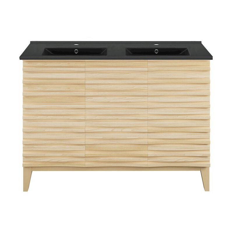Cascade 48 in. Bathroom Vanity with 3-Hole Ceramic Sink Top image number 0