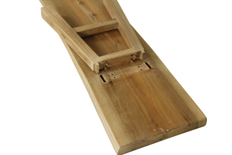 Solid Walnut Entryway Bench in Natural Wood image number 7