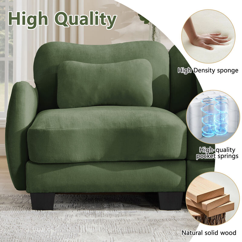 Camtun Curved Design U-Shaped Sectional Sofa image number 3