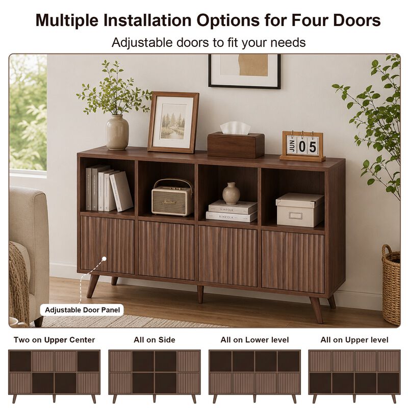 Salpra Bookcase 8 Cube Storage Organizer image number 5