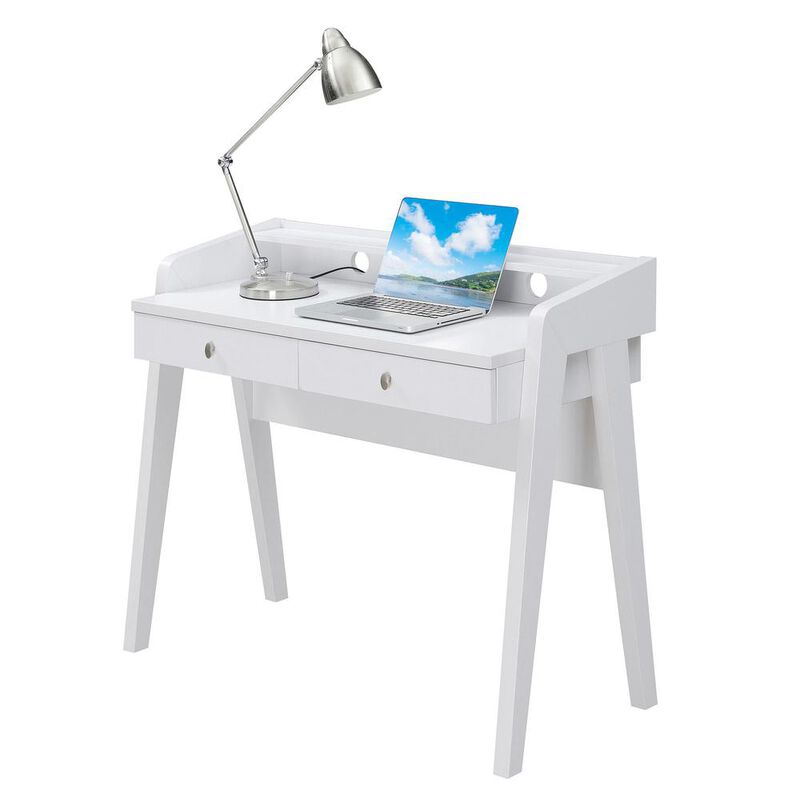 Convenience Concepts Newport Deluxe 2 Drawer Desk