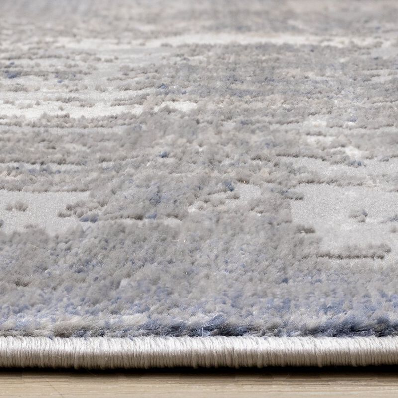 Novelle Home Logan Blue Beige Grey Soft Abstract Rug, 5'3 x 7'7 image number 6