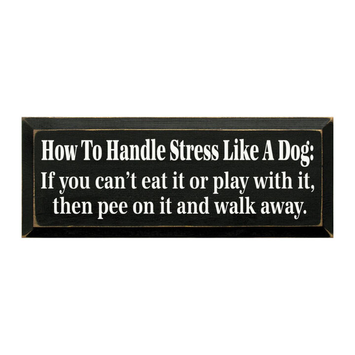 Rustic Dog Quote Wood Sign Funny Pet Saying Wall Decor for Home or Office