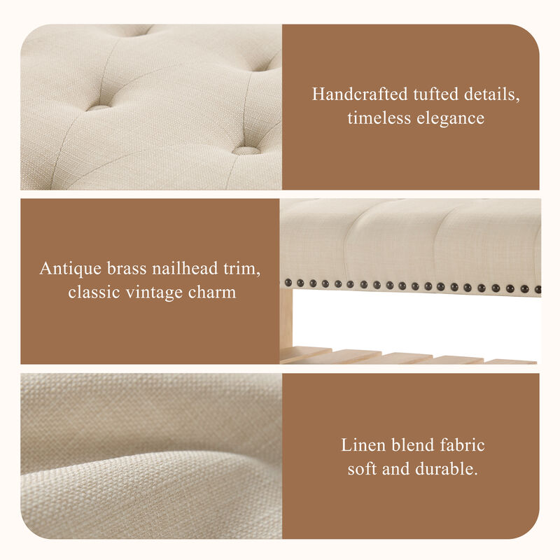 Merax Frame-Free Oversized Lounge Chair with Full Compression Foam, 4 Matching Pillows image number 6