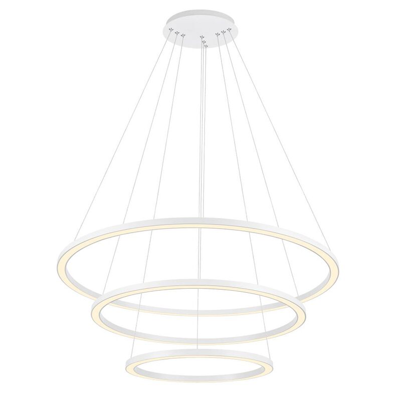 Chalice LED Chandelier With White Finish