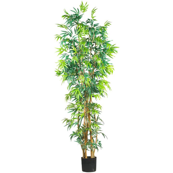 Hivvago 7 Feet Fancy Style Bamboo Silk Tree