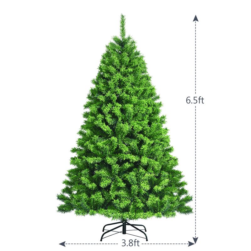Snow Flocked Artificial Christmas Tree with Metal Stand