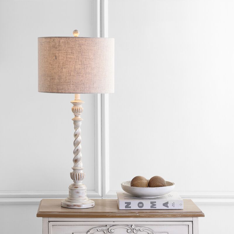 Regent Rustic Resin LED Table Lamp