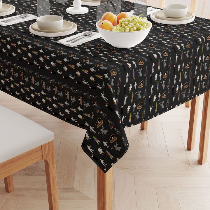 Fabric Textile Products, Inc. Square Tablecloth, 100% Polyester, Halloween Usual Characters