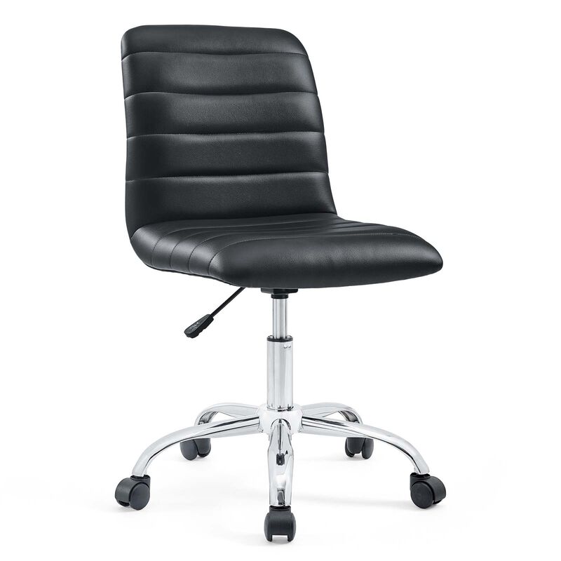 Modway Furniture - Ripple Armless Mid Back Vinyl Office Chair Bright Green image number 2