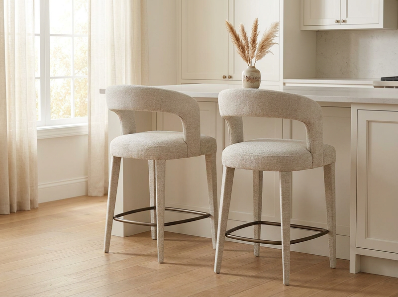 Brett Natural Counter Stool image number 1