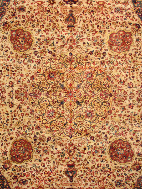 Pasargad Home Agra Hand-Knotted Lamb's Wool Area Rug