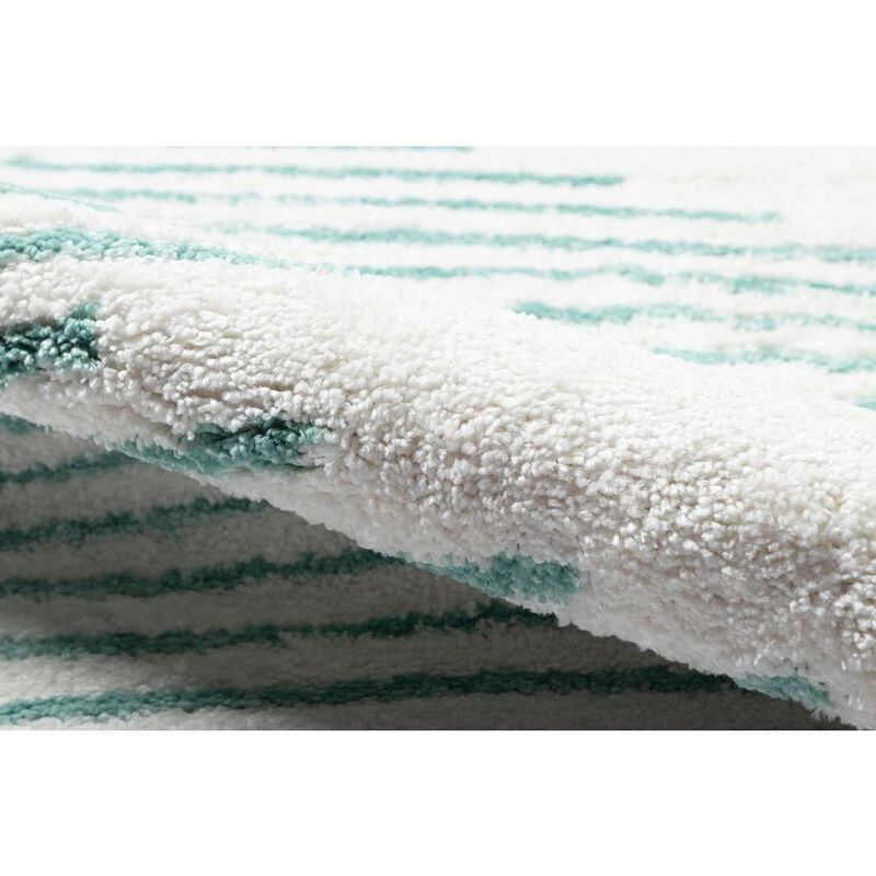 Novogratz Modern Rectangle Area Rug, Aqua, 2' X 3'