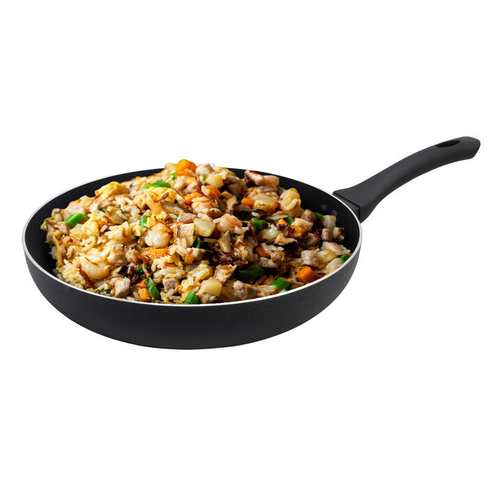 Oster Ashford 12 inch Aluminum Frying Pan in Black