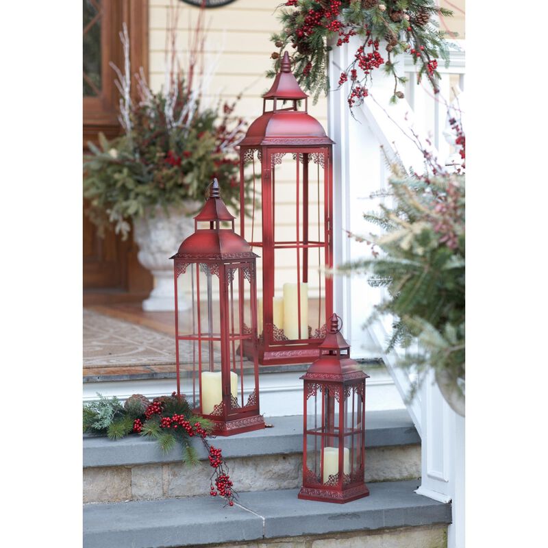 Set of 3 Decorative Lanterns for Indoor and Outdoor Lighting image number 1
