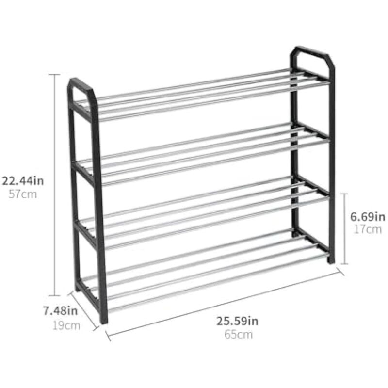 Entryway Shoe Rack Closet Storage Stacks Small Racks Entryways image number 3