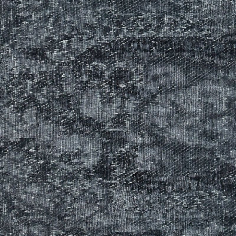 Piper 22 Inch Square Accent Throw Pillow, Handcrafted Blue Jacquard Fabric - Benzara