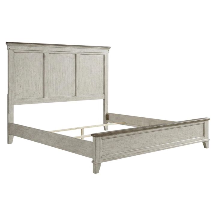 Liberty Furniture Queen Panel Bed, Dresser & Mirror in Poplar Solids w/ Pine & Alder Veneers