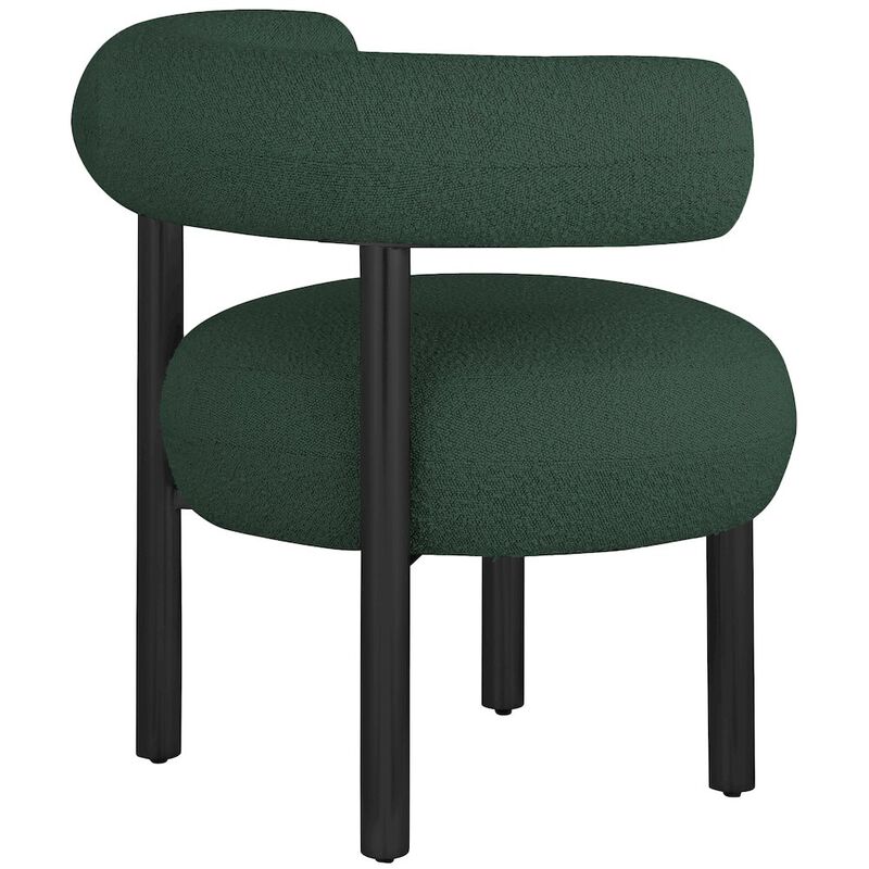 Meridian Furniture Bordeaux Green Boucle Fabric Accent Chair