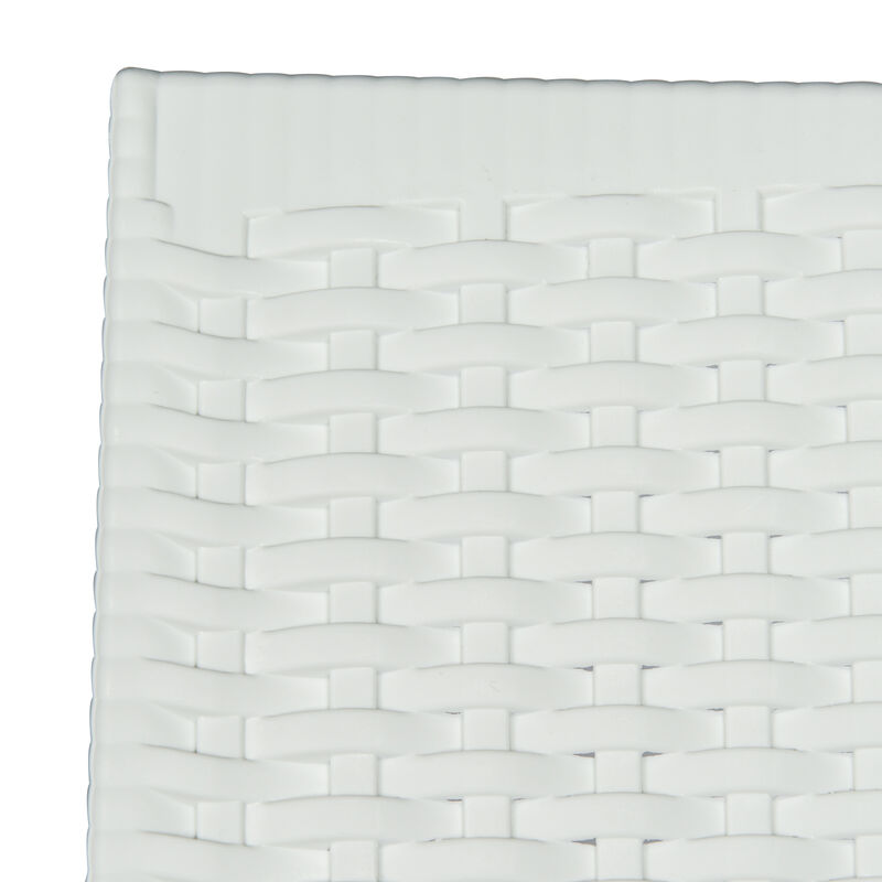 LeisureMod Weave Mace Indoor/Outdoor Chair (With Arms)