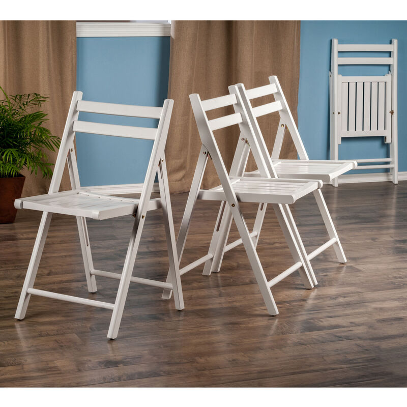 Robin 4-Pc Folding Chair Set, White