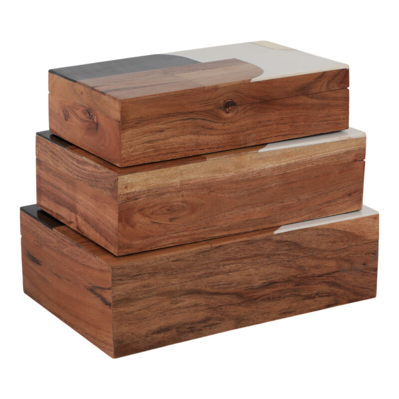 S/3 10/11/12" Mid-century Boxes, Multi image number 5