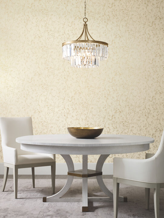 Luminous Branches Cream & Gold Wallpaper