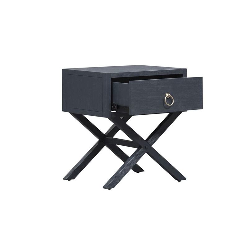 Liberty Furniture East End 1 Drawer Accent Table in Wirebrushed Denim image number 5