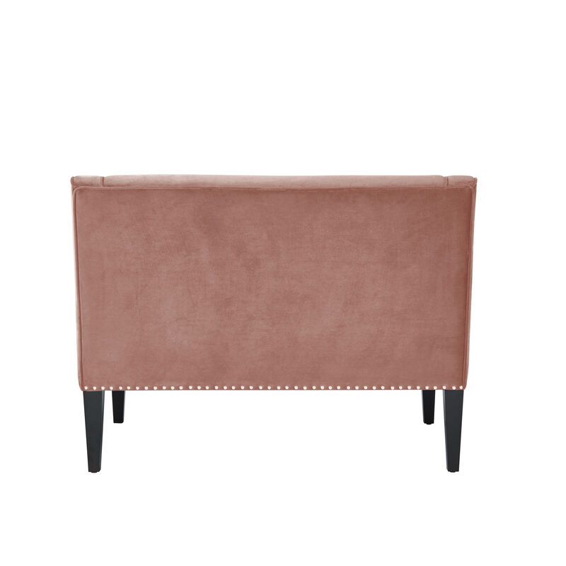 Tufted Velvet Upholstered Bench for Living Room or End of Bed Seating