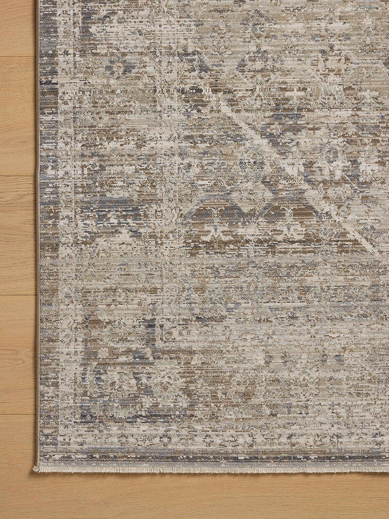 Ida IDA06 Slate/Natural 5'3" x 7'6" Rug image number 5