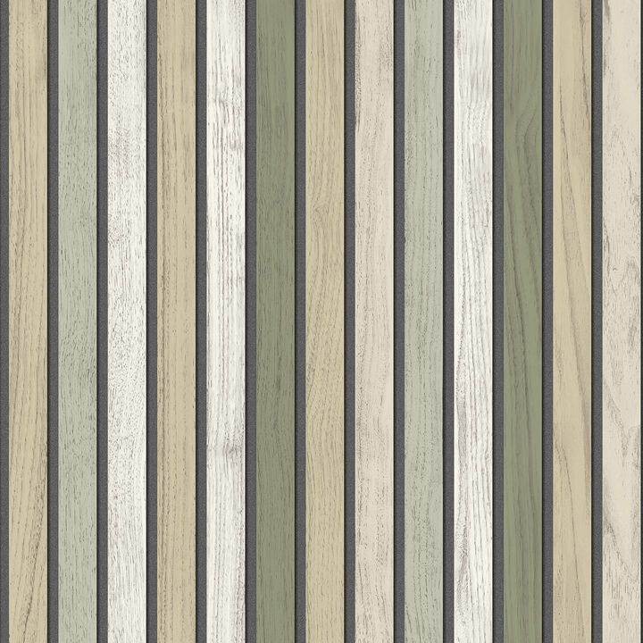 Vintage Slatwork Wallpaper